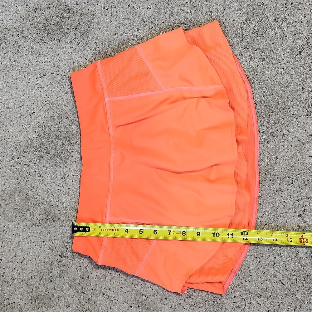 Athleta Bustle Tennis Skort Skirt Neon Orange Ember Size XS - Picture 12 of 13